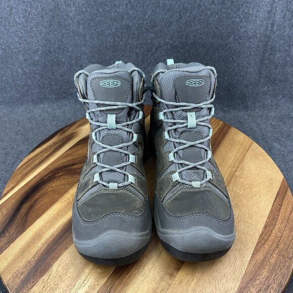 KEEN Womens Size 10 40.5 Leather Textile Circadia Mid WP Hiking Boots 1026763 - Picture 5 of 11